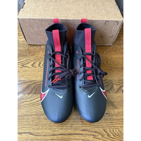 Nike Vapor Edge Pro 360 2 Black Red Football Cleats New Men Size 15 FN7759-006